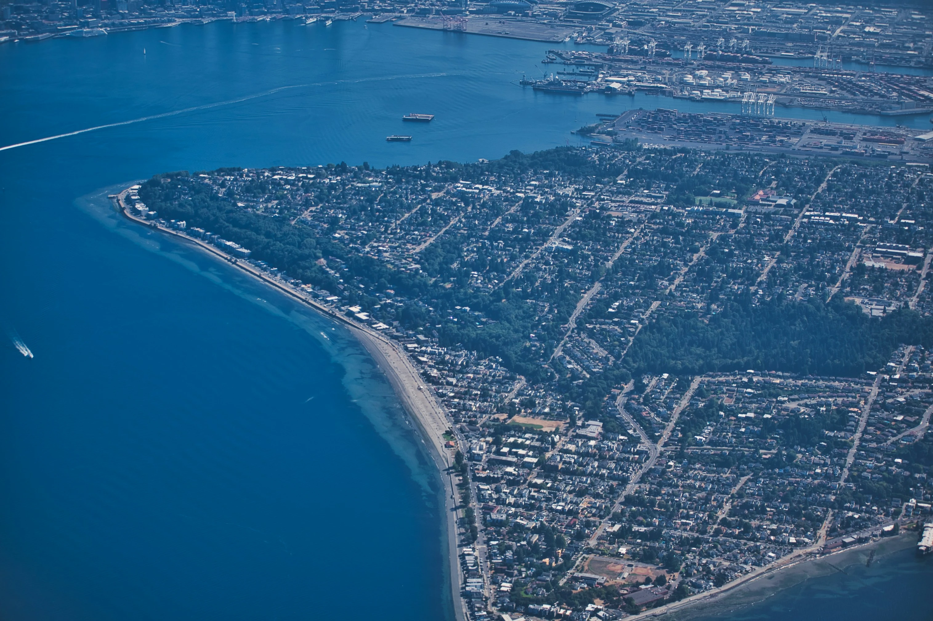 Aerial photo of West Seattle Rainwise basin